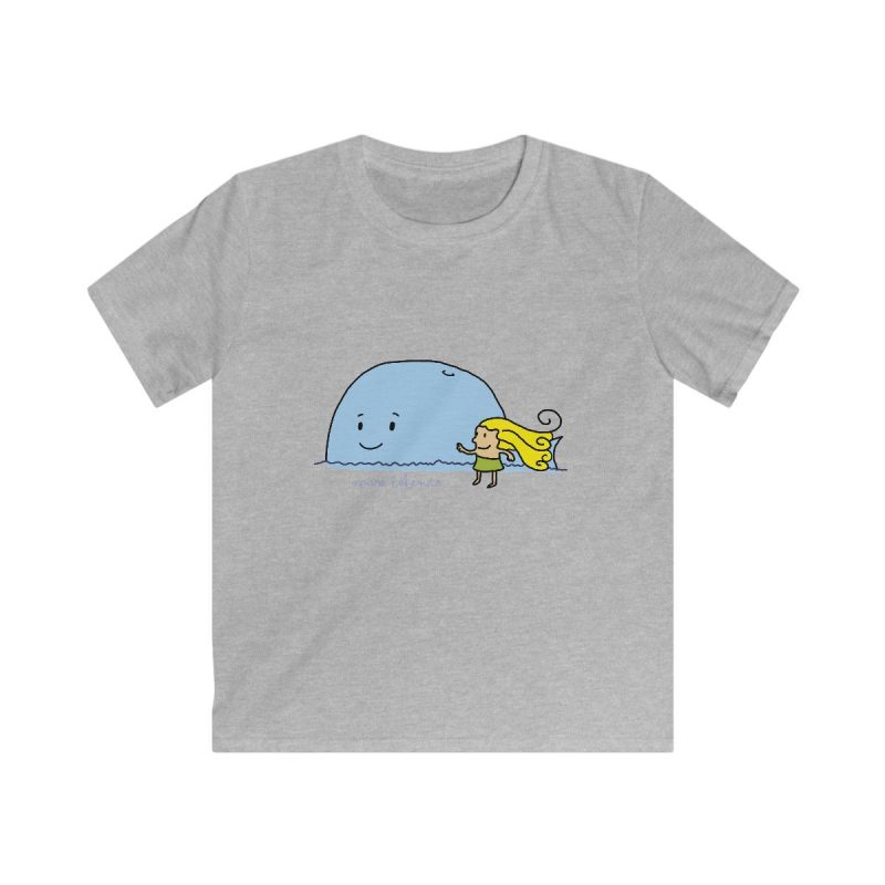 Camiseta infantil Softstyle - Gris deportivo - Camiseta «mare baleneta»