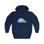 Sudadera con capucha y cremallera - Azul marino Oxford - Camiseta «mare baleneta» Sudadera con capucha y cremallera - Azul marino Oxford - Camiseta «mare baleneta»