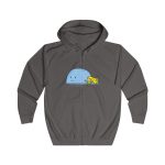 Sudadera con capucha y cremallera - Gris acero - Camiseta «mare baleneta» Sudadera con capucha y cremallera - Gris acero - Camiseta «mare baleneta»