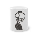 Taza estandar 325 ml - Blanco - Cervell + cor = bandera de Ciutadella