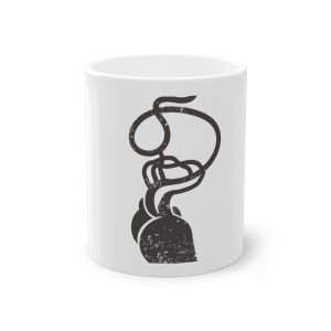 Taza estandar 325 ml - Blanco - Cervell + cor = bandera de Ciutadella