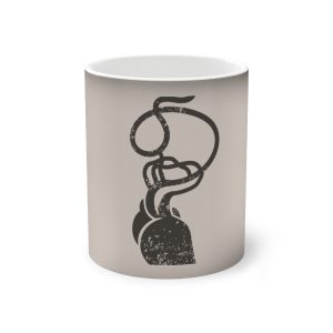 Taza magica que cambia de color - Negro - Cervell + cor = bandera de Ciutadella