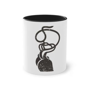 Taza bicolor - Negro - Cervell + cor = bandera de Ciutadella