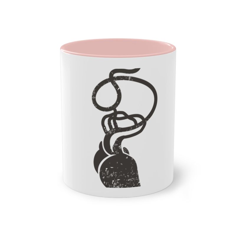 Taza bicolor - Rosa - Cervell + cor = bandera de Ciutadella
