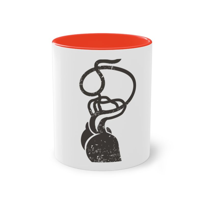 Taza bicolor - Rojo - Cervell + cor = bandera de Ciutadella