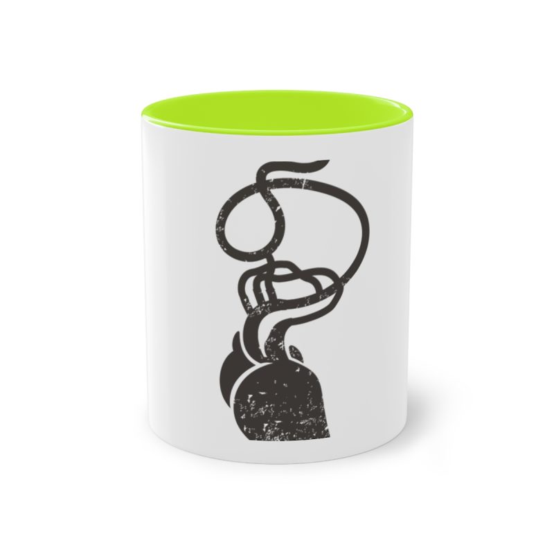 Taza bicolor - Verde claro - Cervell + cor = bandera de Ciutadella