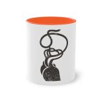 Taza bicolor - Naranja - Cervell + cor = bandera de Ciutadella Taza bicolor - Naranja - Cervell + cor = bandera de Ciutadella