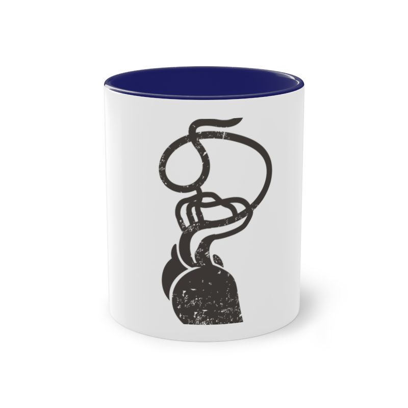 Taza bicolor - Azul oscuro - Cervell + cor = bandera de Ciutadella