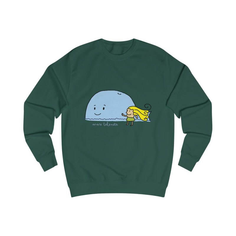 Sudadera clasica - Verde botella - Camiseta «mare baleneta» Sudadera clasica - Verde botella - Camiseta «mare baleneta»