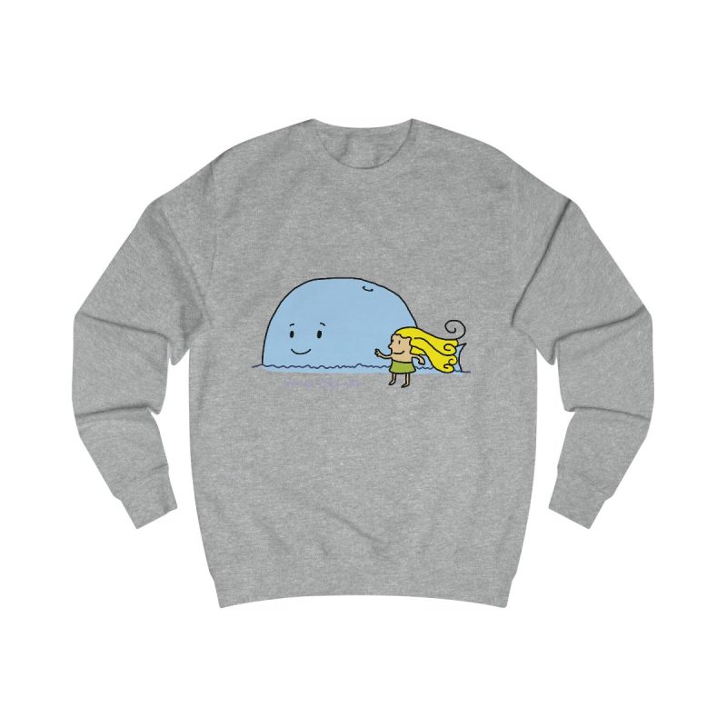 Sudadera clasica - Gris jaspeado claro - Camiseta «mare baleneta»