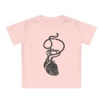 Camiseta de bebe - Rosa empolvado - Cervell + cor = bandera de Ciutadella