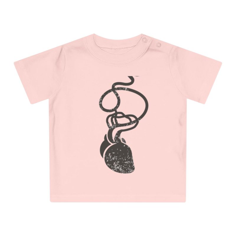 Camiseta de bebe - Rosa empolvado - Cervell + cor = bandera de Ciutadella