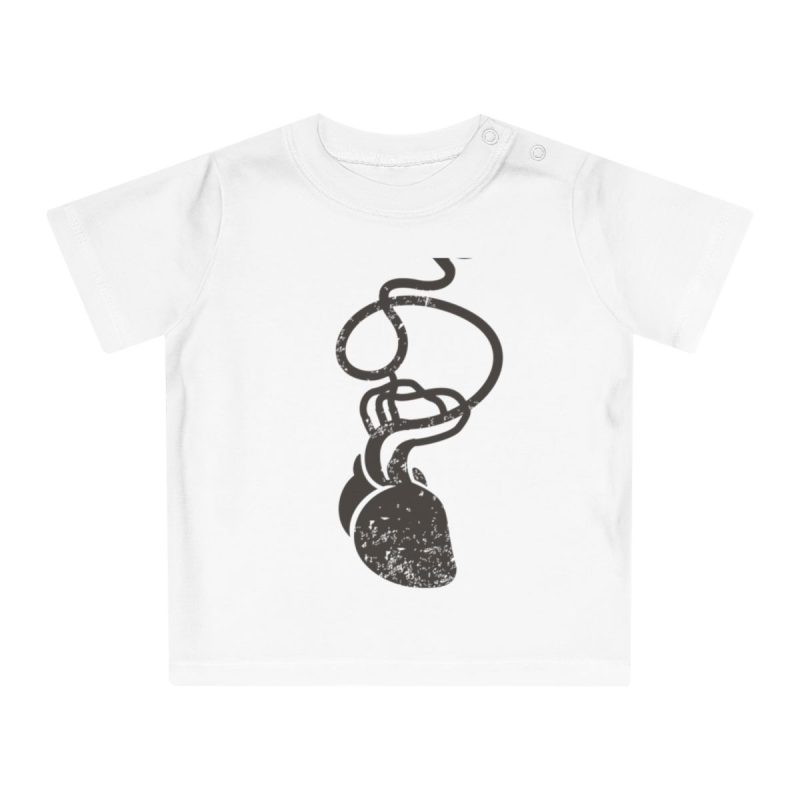 Camiseta de bebe - Blanco - Cervell + cor = bandera de Ciutadella