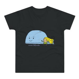 Camiseta hombre punto liso - Negro - Camiseta «mare baleneta»