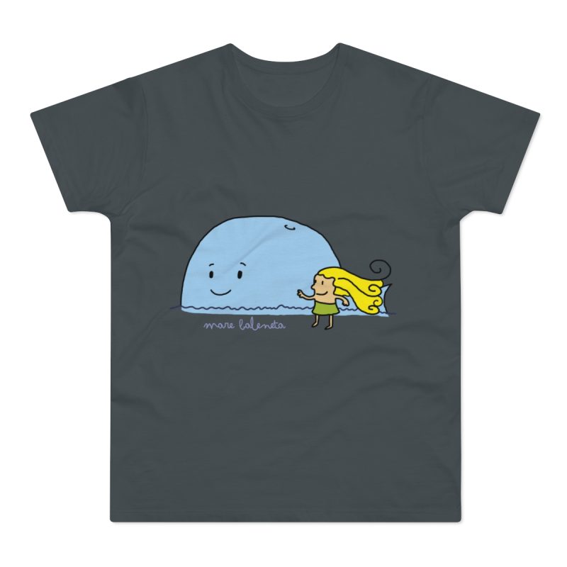 Camiseta hombre punto liso - Gris oscuro - Camiseta «mare baleneta»