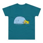 Camiseta hombre punto liso - Azul diva - Camiseta «mare baleneta»