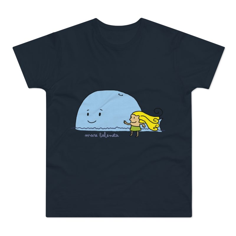 Camiseta hombre punto liso - Azul marino - Camiseta «mare baleneta»