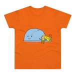 Camiseta hombre punto liso - Naranja - Camiseta «mare baleneta»