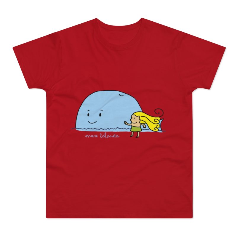 Camiseta hombre punto liso - Rojo - Camiseta «mare baleneta»