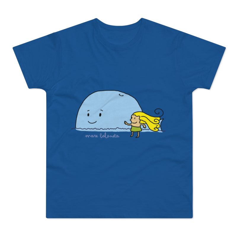 Camiseta hombre punto liso - Azul royal intenso - Camiseta «mare baleneta»