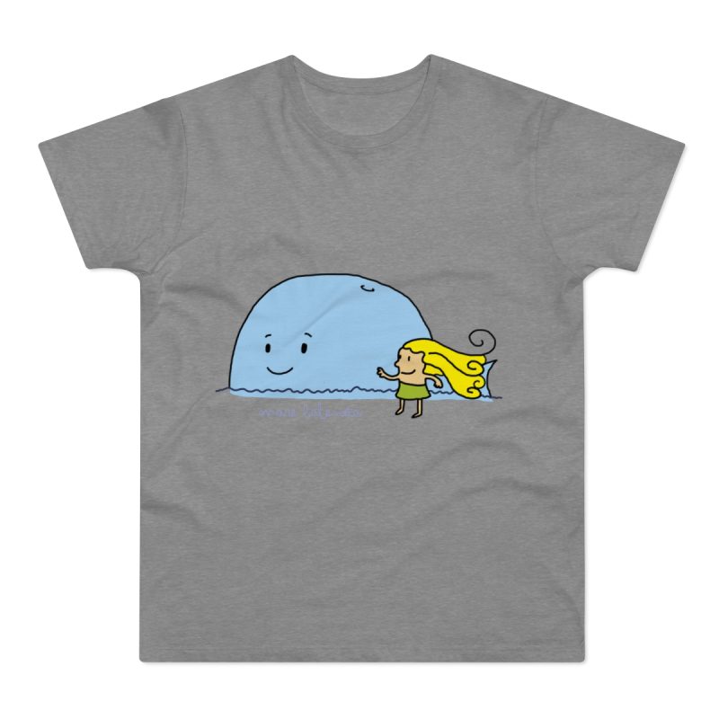 Camiseta hombre punto liso - Gris deportivo jaspeado - Camiseta «mare baleneta»