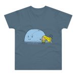 Camiseta hombre punto liso - Azul piedra - Camiseta «mare baleneta»