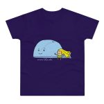 Camiseta hombre punto liso - Morado urbano - Camiseta «mare baleneta»