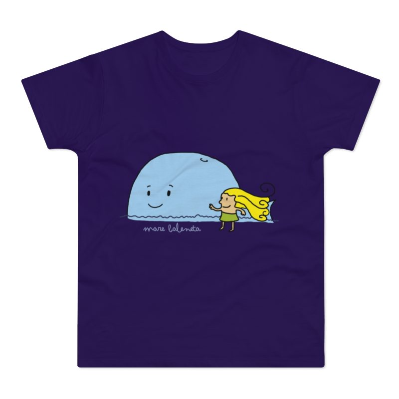 Camiseta hombre punto liso - Morado urbano - Camiseta «mare baleneta»