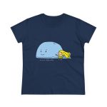 Camiseta mujer algodon medio - Azul marino - Camiseta «mare baleneta»