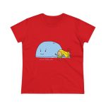 Camiseta mujer algodon medio - Rojo - Camiseta «mare baleneta»