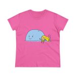 Camiseta mujer algodon medio - Rosa azalea - Camiseta «mare baleneta»