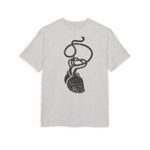 Camiseta oversize gruesa - Gris jaspeado claro - Cervell + cor = bandera de Ciutadella