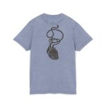 Camiseta lavado acido cuello redondo - Azul vintage - Cervell + cor = bandera de Ciutadella Camiseta lavado acido cuello redondo - Azul vintage - Cervell + cor = bandera de Ciutadella