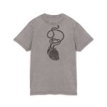 Camiseta lavado acido cuello redondo - Gris asfalto - Cervell + cor = bandera de Ciutadella Camiseta lavado acido cuello redondo - Gris asfalto - Cervell + cor = bandera de Ciutadella