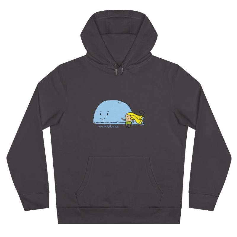 Sudadera con capucha King - Gris asfalto - Camiseta «mare baleneta»