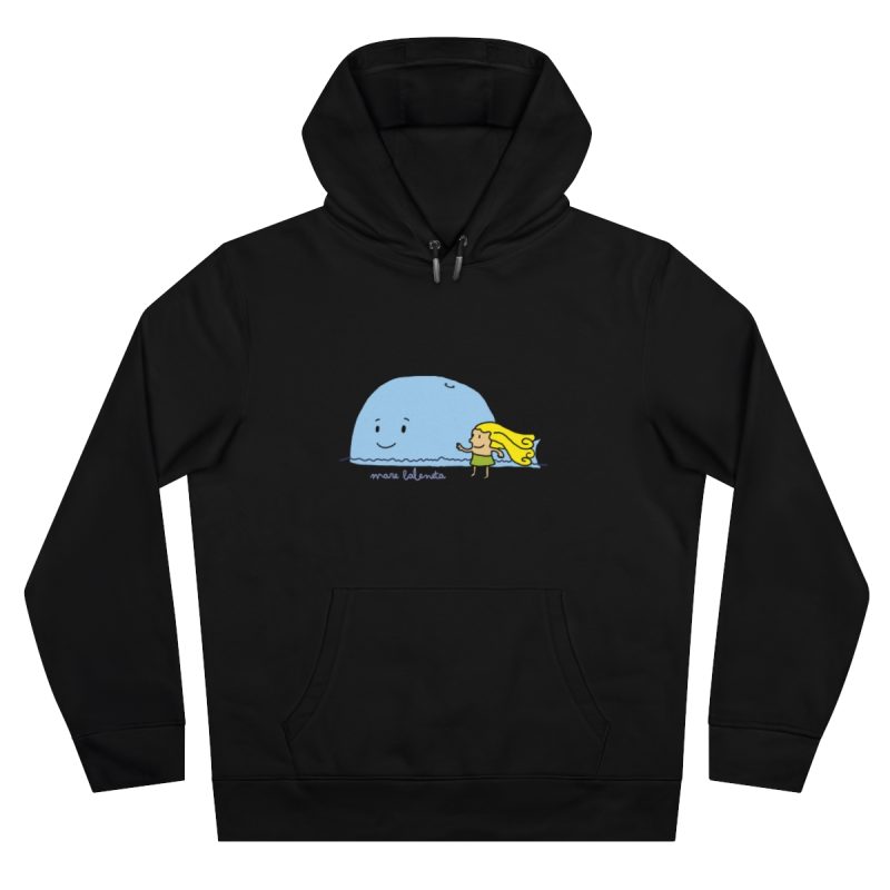Sudadera con capucha King - Negro puro - Camiseta «mare baleneta»
