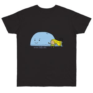 Camiseta punto liso - Negro - Camiseta «mare baleneta»