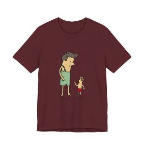 Camiseta jersey manga corta - Granate - Camiseta «Rondalla: gegant i menut»