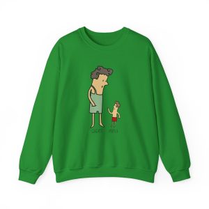 Sudadera cuello redondo - Verde irlandes - Camiseta «Rondalla: gegant i menut»