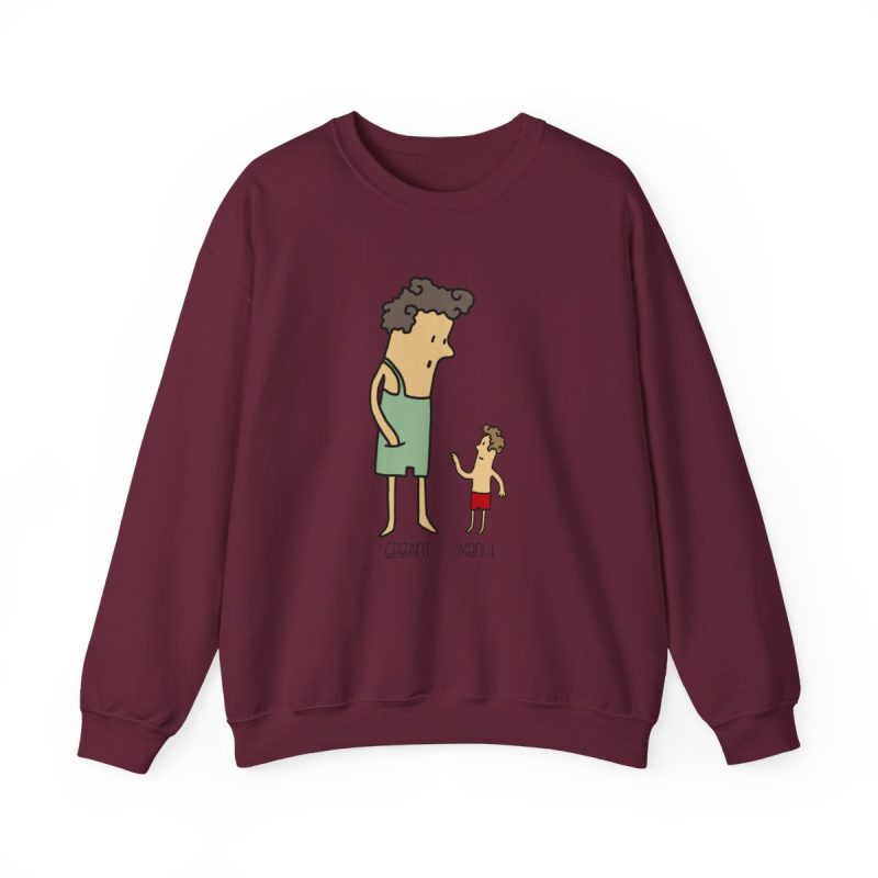 Sudadera cuello redondo - Granate - Camiseta «Rondalla: gegant i menut»