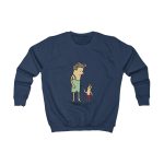Sudadera infantil - Azul marino Oxford - Camiseta «Rondalla: gegant i menut»