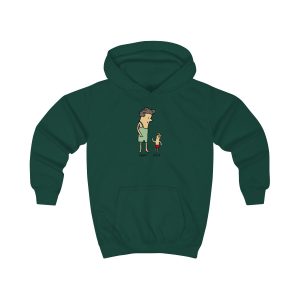 Sudadera con capucha infantil - Verde botella - Camiseta «Rondalla: gegant i menut»