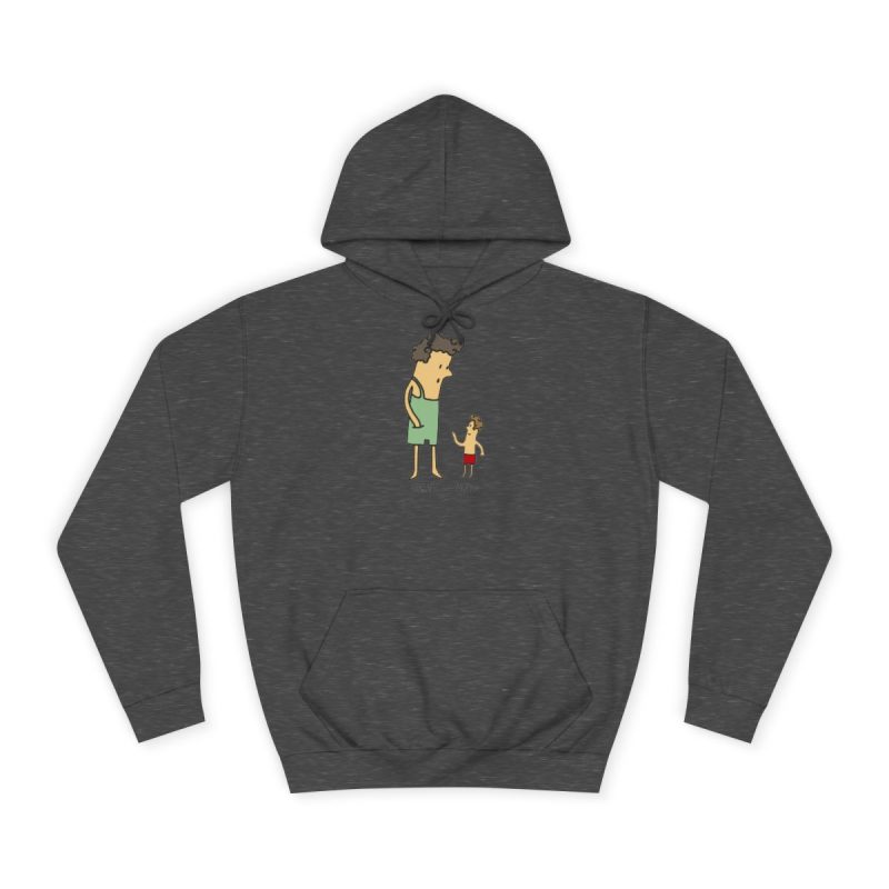 Sudadera universitaria - Gris marengo - Camiseta «Rondalla: gegant i menut» Sudadera universitaria - Gris marengo - Camiseta «Rondalla: gegant i menut»