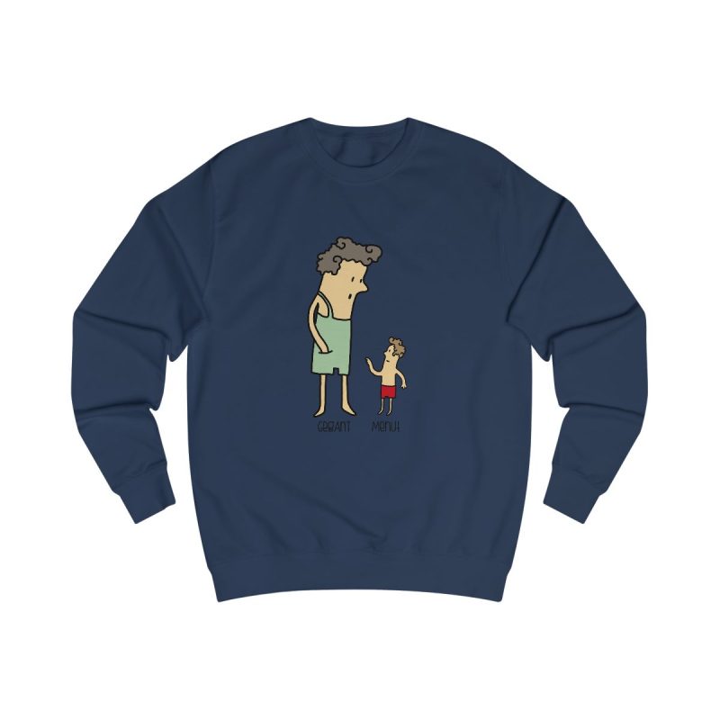 Sudadera clasica - Azul marino Oxford - Camiseta «Rondalla: gegant i menut»