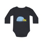 Body bebe manga larga organico - Negro - Camiseta «mare baleneta»