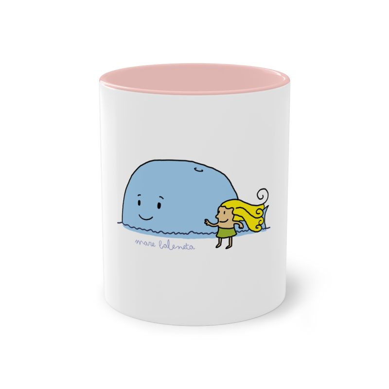 Taza bicolor - Rosa - Camiseta «mare baleneta»