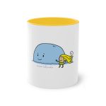 Taza bicolor - Amarillo dorado - Camiseta «mare baleneta» Taza bicolor - Amarillo dorado - Camiseta «mare baleneta»