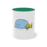 Taza bicolor - Verde oscuro - Camiseta «mare baleneta» Taza bicolor - Verde oscuro - Camiseta «mare baleneta»