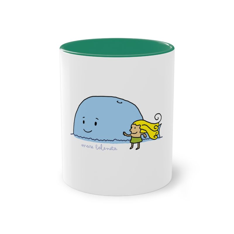 Taza bicolor - Verde oscuro - Camiseta «mare baleneta»