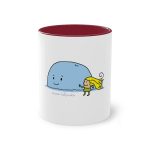 Taza bicolor - Granate - Camiseta «mare baleneta» Taza bicolor - Granate - Camiseta «mare baleneta»